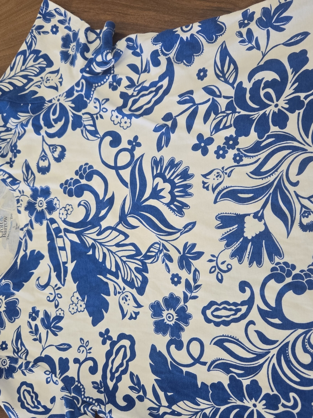 croft & barrow Blue and White Classic Tee